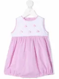 Siola fish embroidery colour-block shorties - Pink