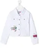 Image 1 of SONIA RYKIEL ENFANT rainbow patch denim jacket