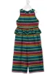 Image 1 of SONIA RYKIEL ENFANT flare-waist stripe print jumpsuit