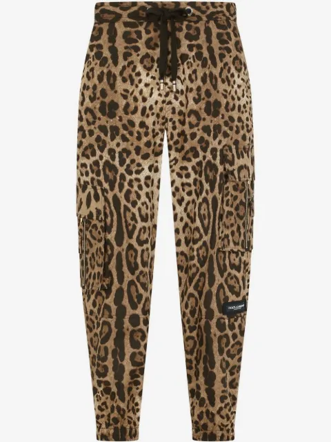 Dolce & Gabbana leopard-print track pants