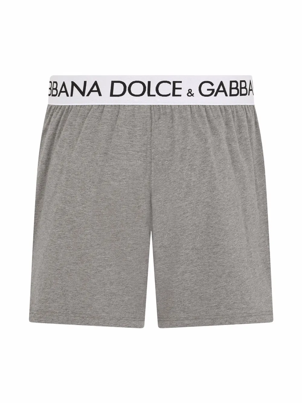 Shop Dolce & Gabbana Logo-waistband Boxer Shorts In Grey