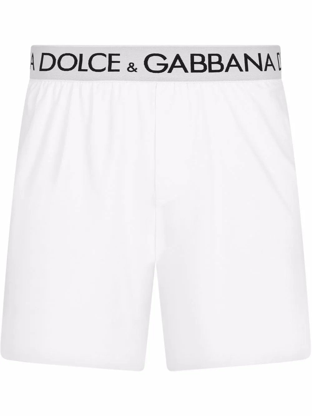 

Dolce & Gabbana bóxer con logo en la pretina - Blanco