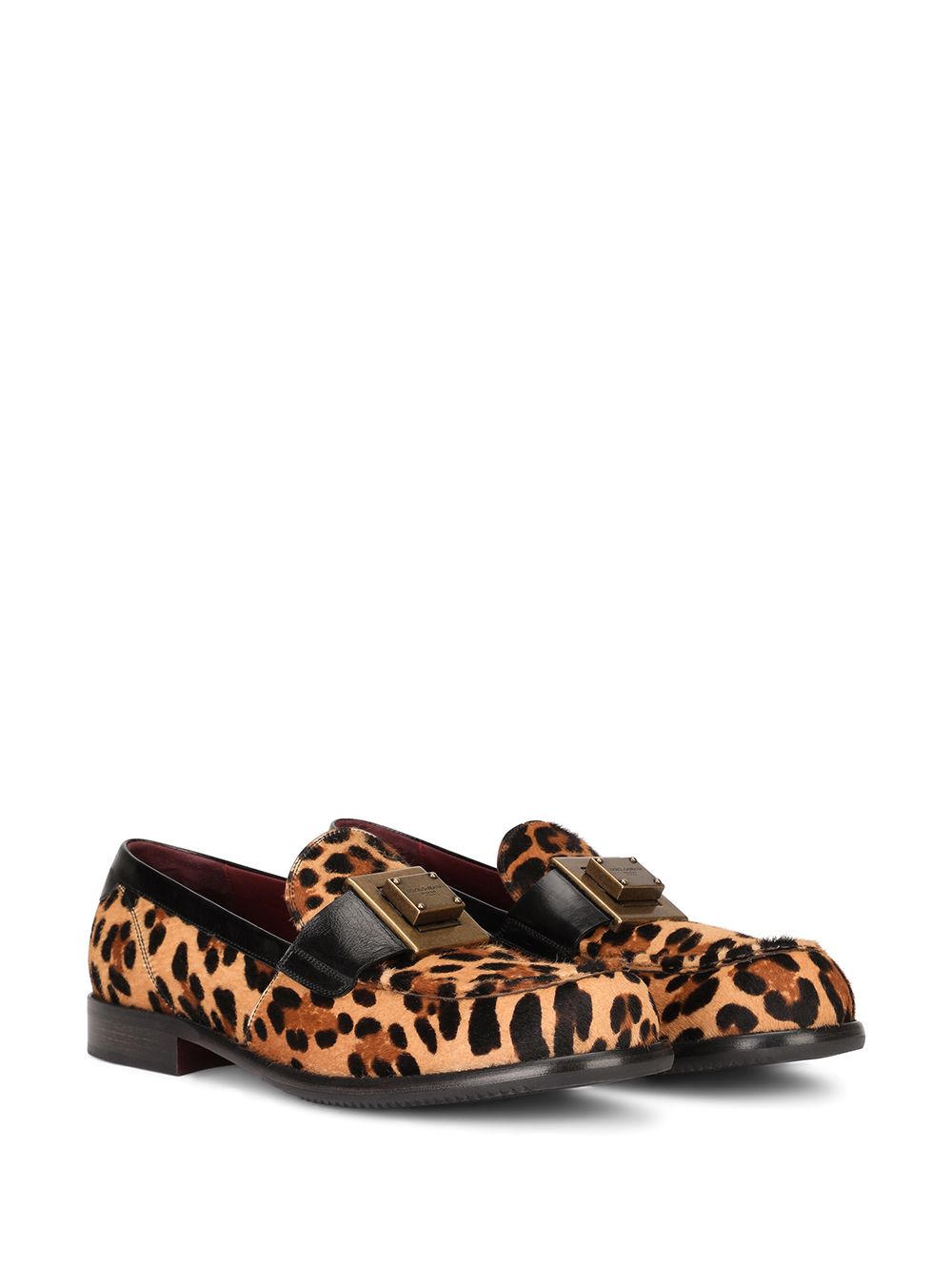 Dolce & Gabbana Leren loafers - Bruin