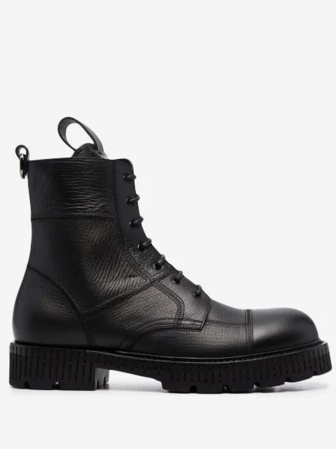 Dolce & Gabbana logo-plaque ankle boots