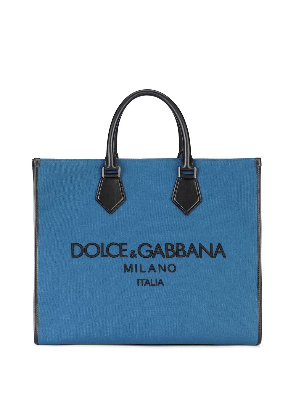 фото Dolce & gabbana сумка-тоут из канваса с вышитым логотипом