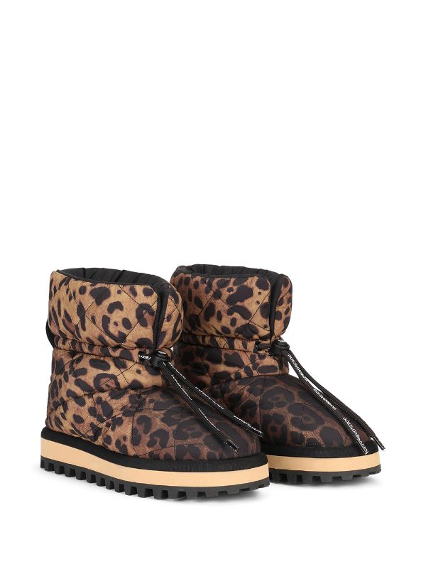 dolce gabbana leopard boots