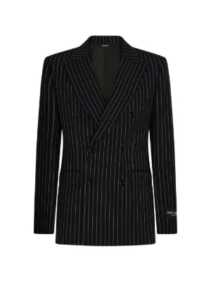 ジャケット・アウター DOLCE&GABBANA - double breasted sweat jk Dolce & Gabbana Pinstripe double-breasted Blazer | Black | FARFETCH ZA