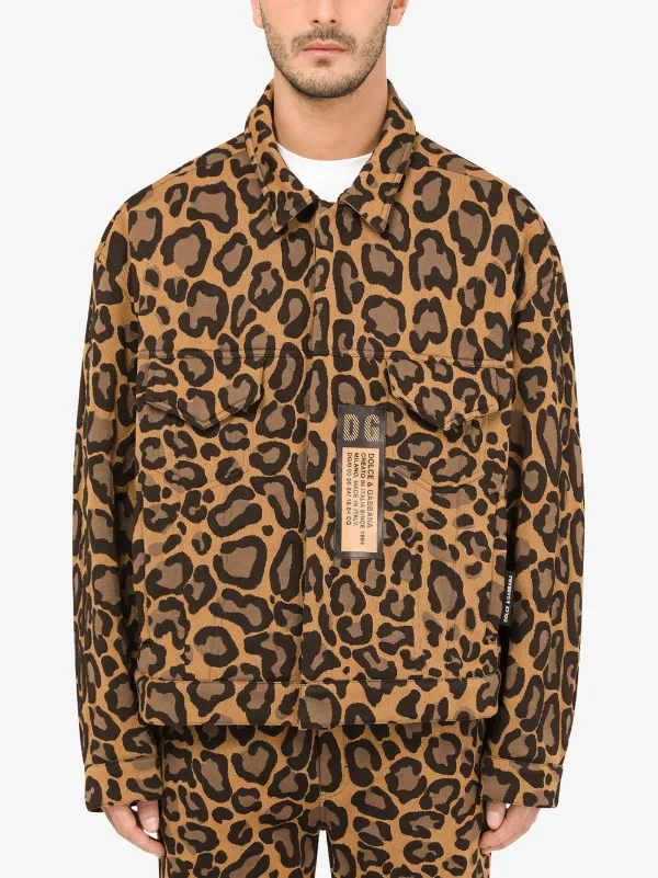 stussy leopard jacket