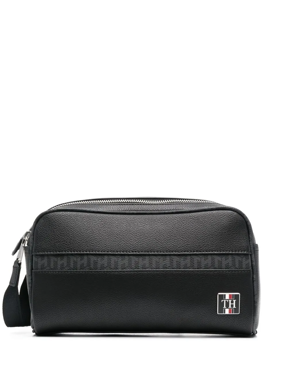 Tommy Hilfiger monogram-trim wash bag Черный AM0AM07282 16654392