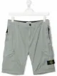 Image 1 of Stone Island Junior TEEN logo-patch shorts