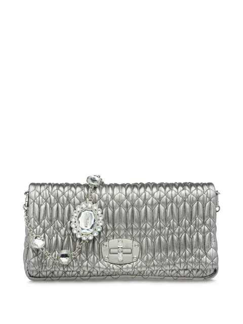 Miu Miu Bolsa Iconic com cristais