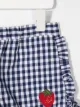 SONIA RYKIEL ENFANT flare-trim check pattern shorts
