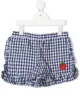 Image 1 of SONIA RYKIEL ENFANT flare-trim check pattern shorts
