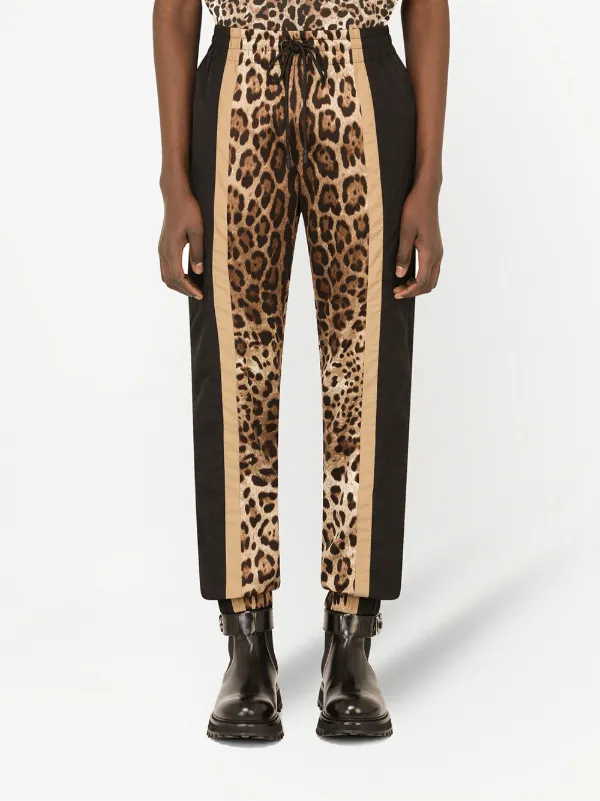 Leopard sweatpants discount