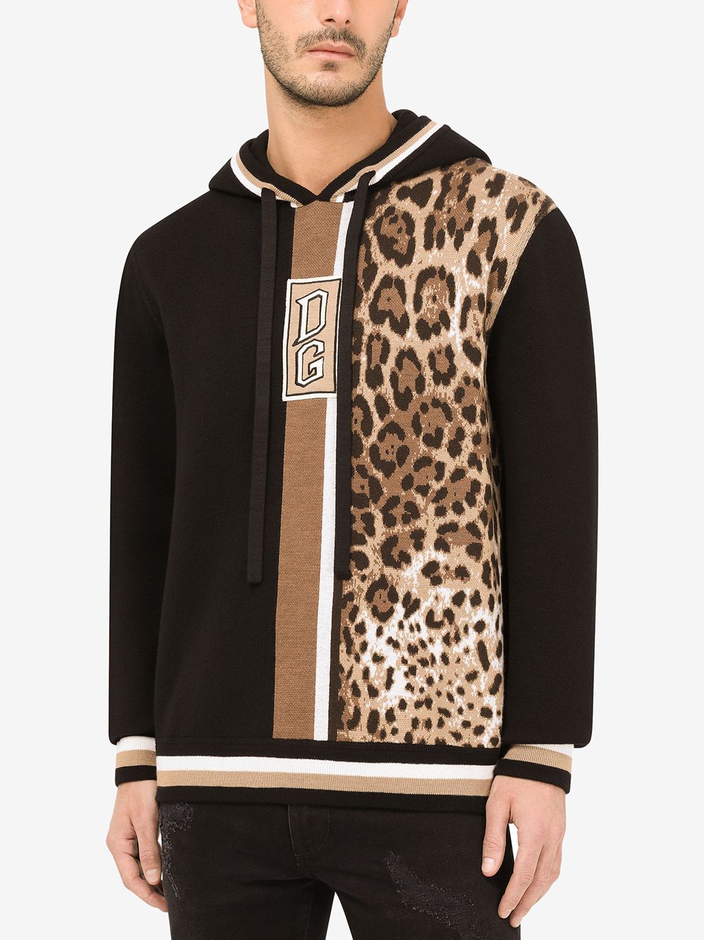 Dolce & Gabbana Monogram Zip-up Jacket in Brown for Men