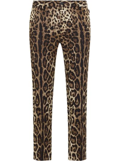 dolce gabbana leopard pants