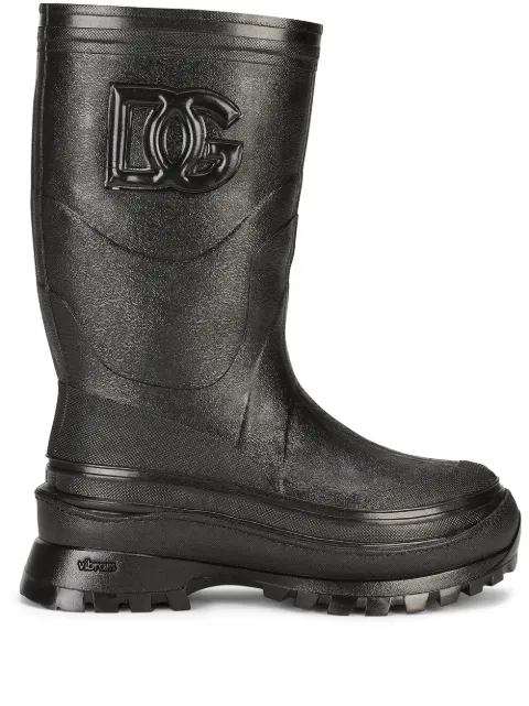 Dolce & Gabbana logo-embossed boots