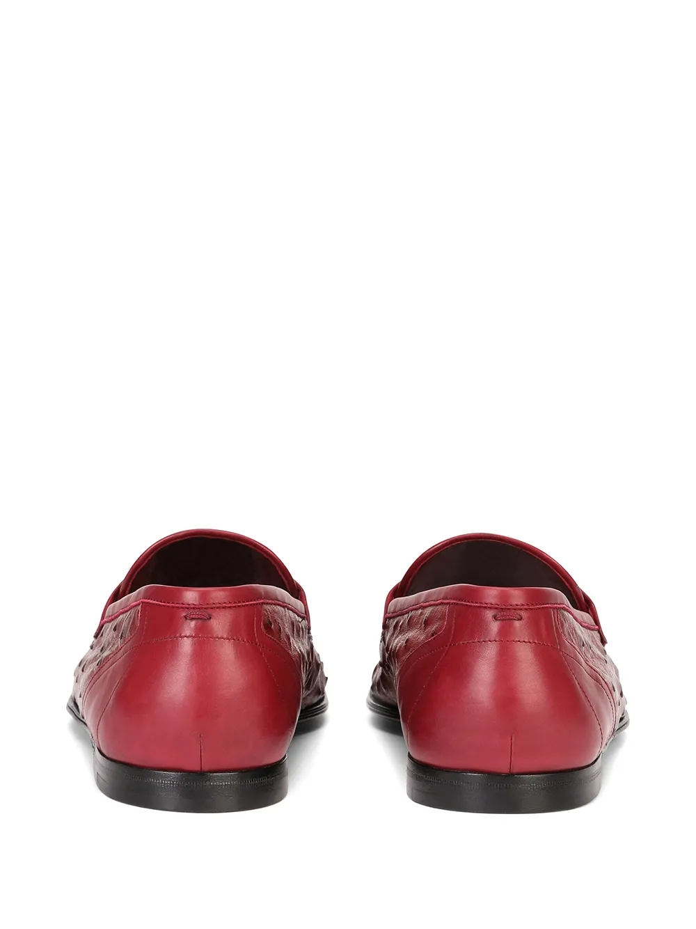  Dolce & Gabbana Strukturierte Loafer   Rot 