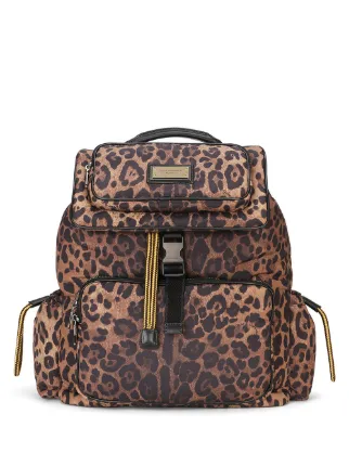 Dolce Gabbana leopard print Backpack Brown FARFETCH CA