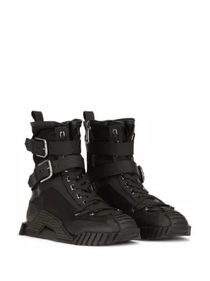 Dolce \u0026 gabbana sneakers alte sorrento - nero farfetch lacci neri -  Stileo.it