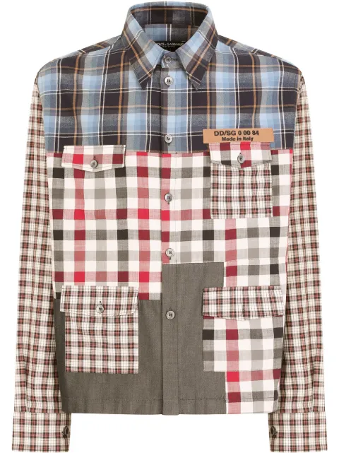 Dolce & Gabbana skjorta med lappdesign