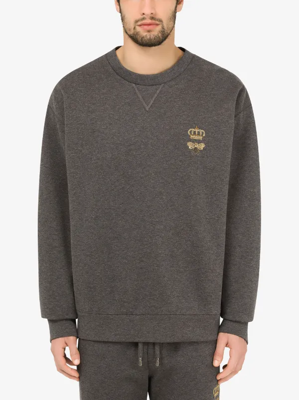 Embroidered crest 2024 jersey sweatshirt