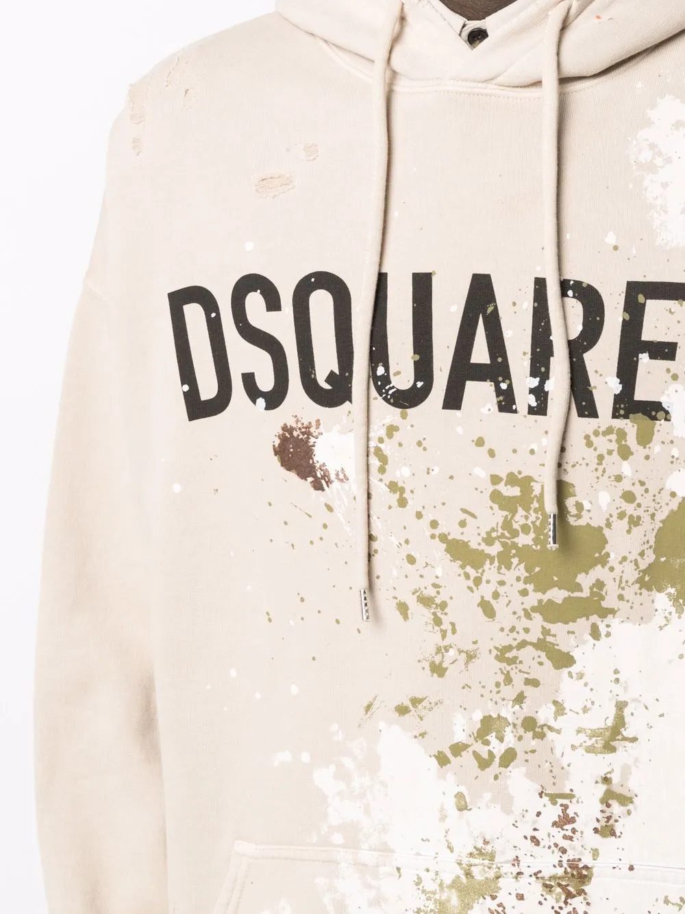 фото Dsquared2 худи с эффектом разбрызганной краски