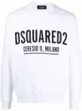 DSQUARED2 logo-print sweatshirt - White