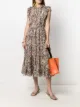 Image 2 of Ulla Johnson Suki marble-print tiered skirt