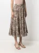 Ulla Johnson Suki marble-print tiered skirt