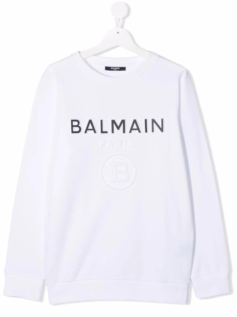 фото Balmain kids футболка с короткими рукавами и логотипом