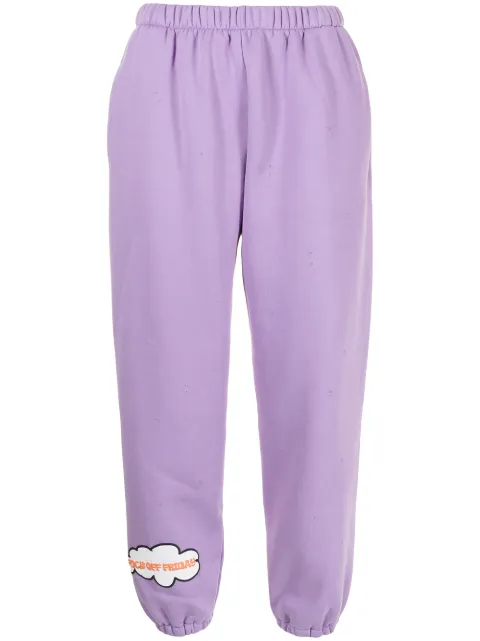 Natasha Zinko slogan-patch track trousers