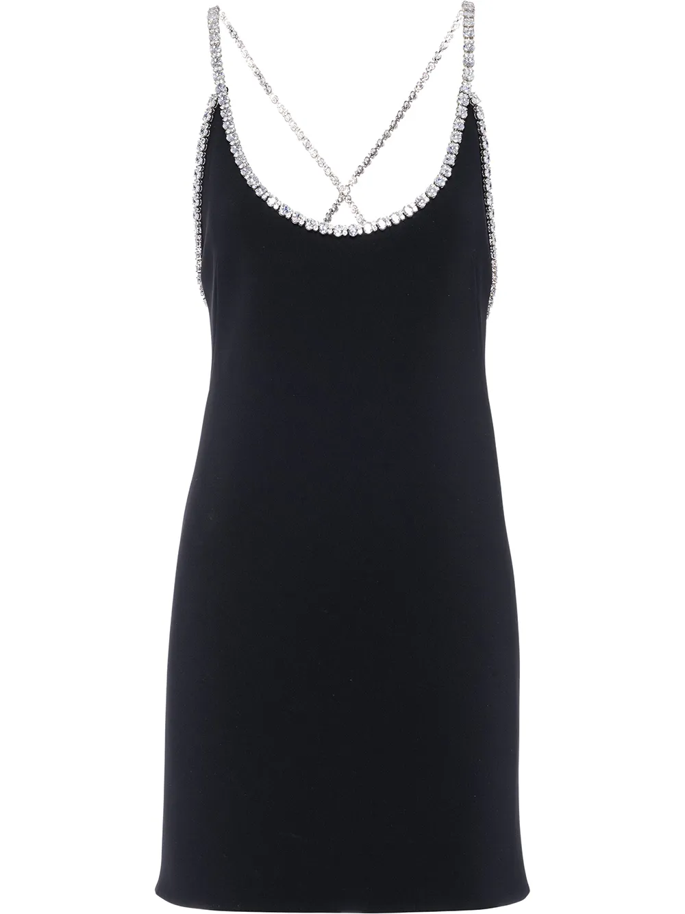 Image 1 of Miu Miu crystal trim shift dress