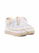 Image 1 of Mou Kids sequin whipstitched moccasin boots