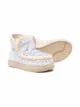 Image 2 of Mou Kids sequin whipstitched moccasin boots