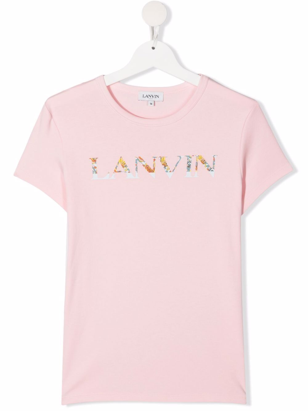 фото Lanvin enfant футболка с короткими рукавами и логотипом