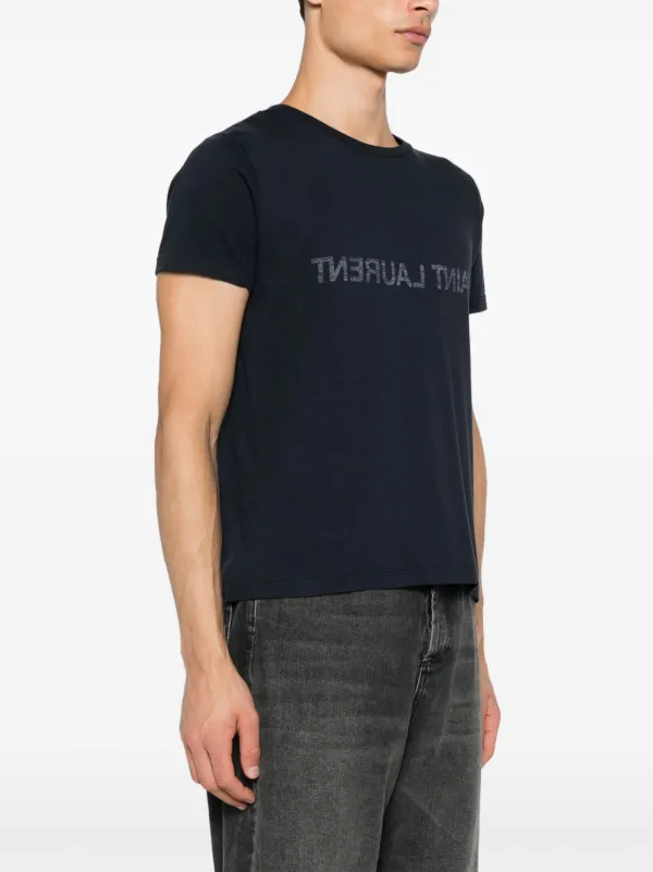 Saint Laurent Reversible T-shirt | Blue | FARFETCH Saint Laurent Reversible T-shirt | Blue | FARFETCH