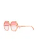 Chloé Eyewear Sonnenbrille mit achteckigem Gestell