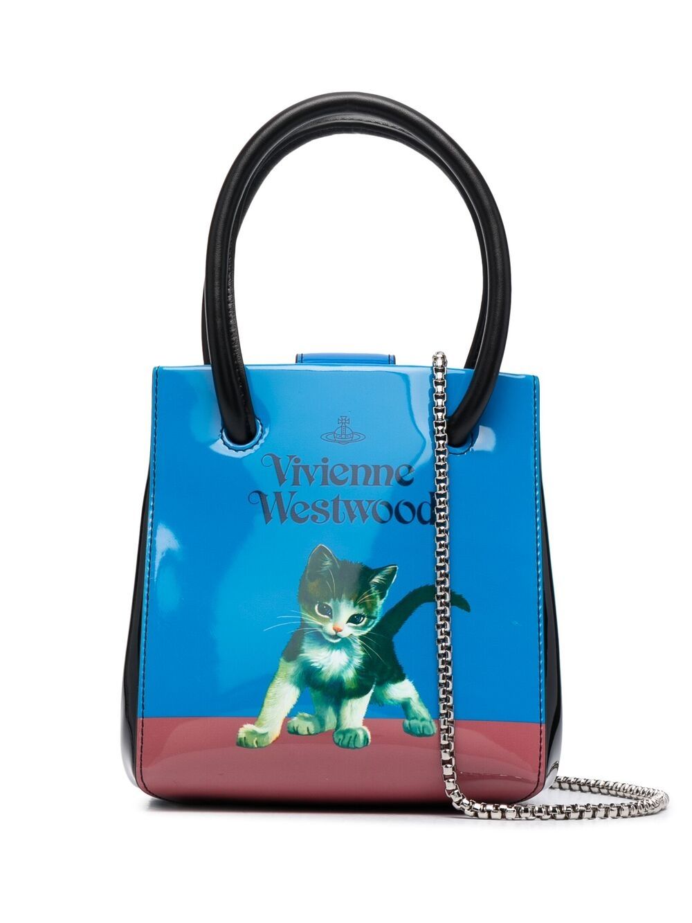 Vivienne Westwood Kitten-print Tote Bag In Blau | ModeSens GB