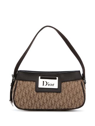 Dior Brown Trotter Canvas Shoulder Bag