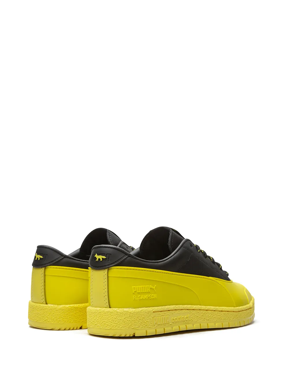 Shop Puma X Maison Kitsuné Ralph Sampson 70 Sneakers In Yellow