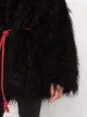 Dsquared2 belted oversized shearling coat