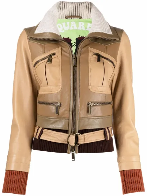 dsquared leather jacket