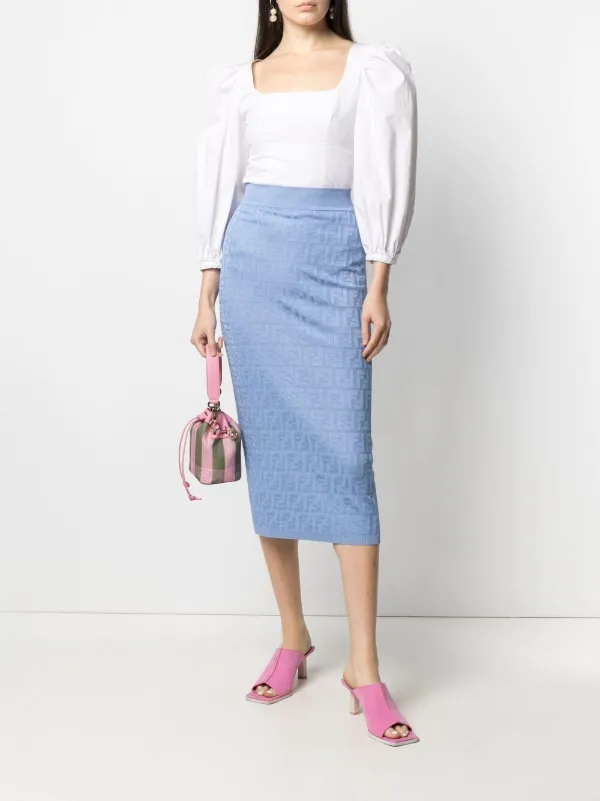 fendi monogram skirt
