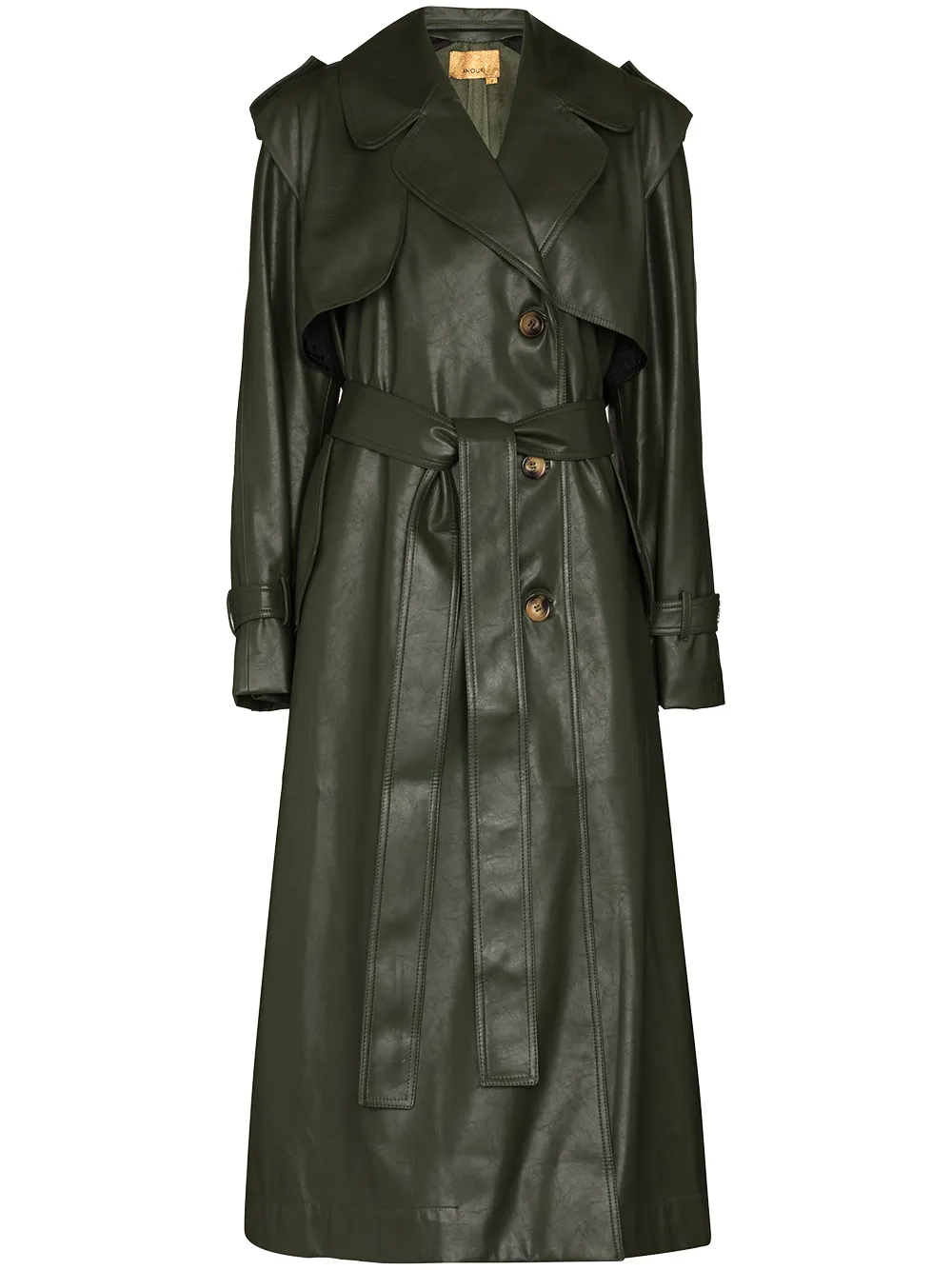 ANOUKI длинный тренч с поясом