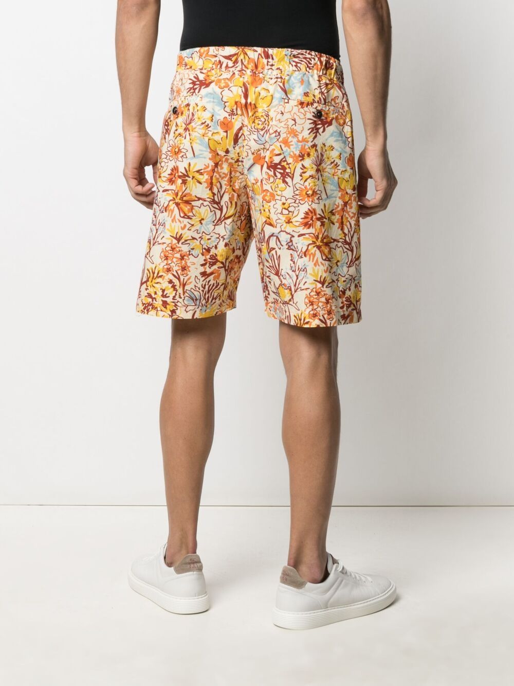 фото Pt01 шорты с цветочным принтом