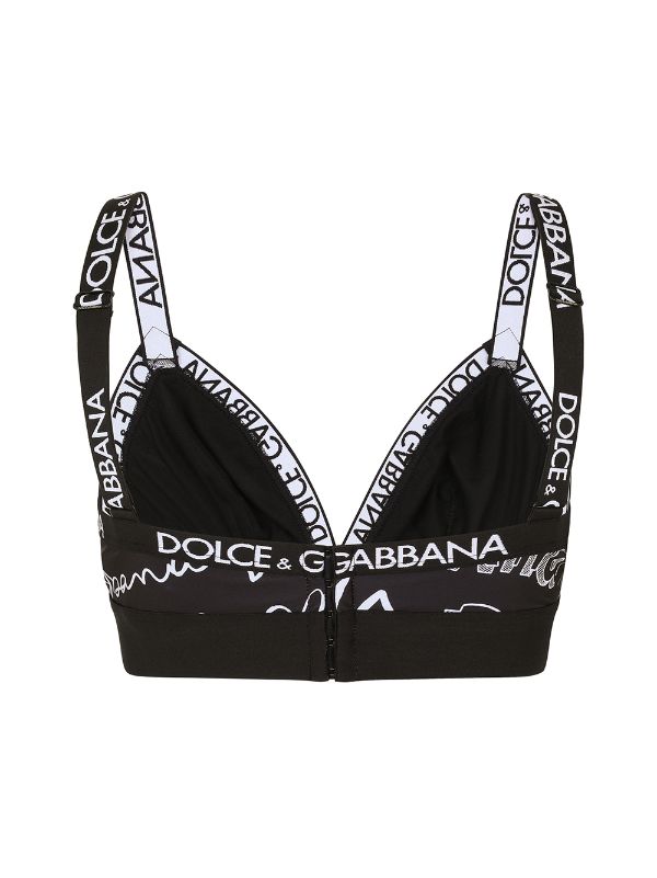 Dolce & Gabbana Dolce & Gabbana Graffiti Print Sports Bra - Stylemyle