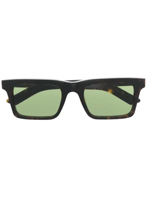 Retrosuperfuture tortoiseshell rectangular sunglasses
