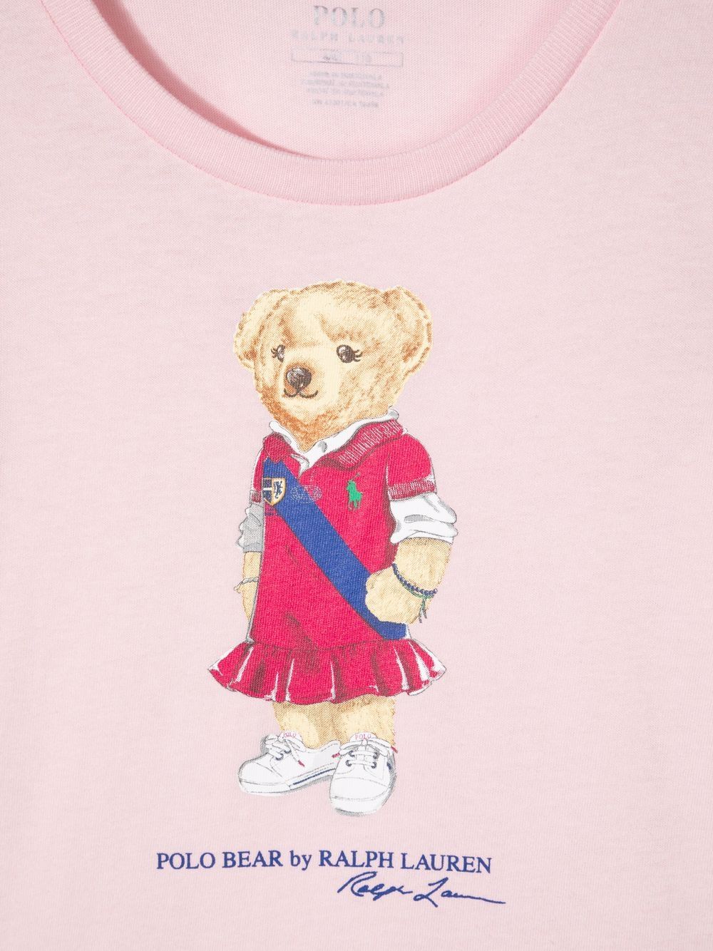 фото Ralph lauren kids футболка с принтом polo bear