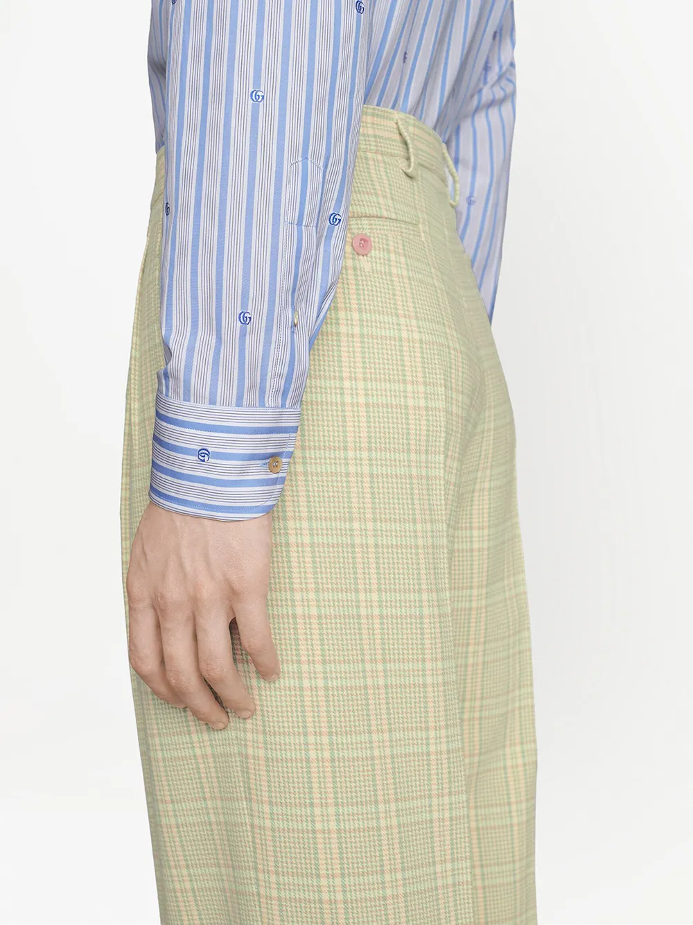 GUCCI MONOGRAM-PRINT LONG-SLEEVE SHIRT